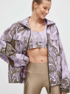 Демисезонная куртка оверсайз Adidas By Stella Mccartney фиолетовая
