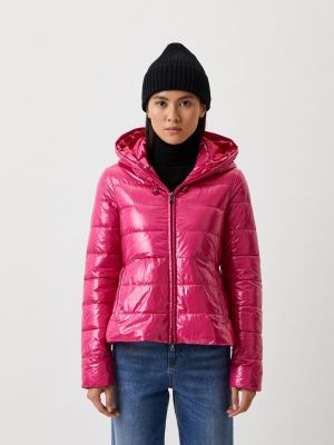 Утепленная демисезонная куртка Patrizia Pepe розовая