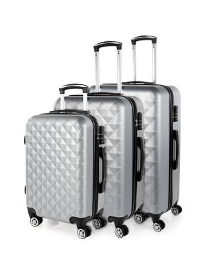 Bőrönd Itaca ezüstszínű