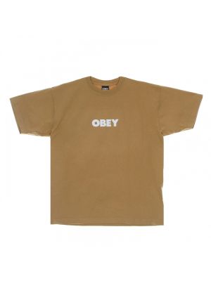 Koszulka Obey brązowa