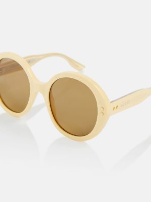 Oversized slnečné okuliare Gucci žltá