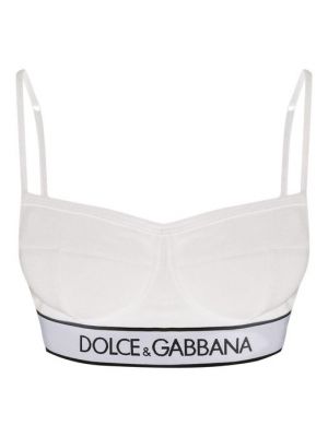 Бюстгальтер балконет Dolce & Gabbana белый