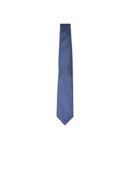 Niebieski jedwabny krawat Brioni