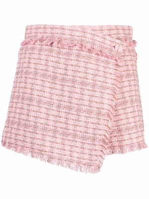Pantalones cortos de tweed Msgm rosa