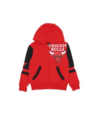 Streetwear fleece hoodie mit reißverschluss Nike rot