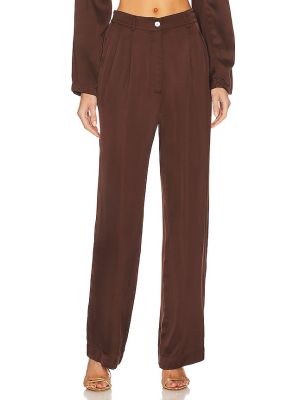 Pantalones plisados Donni. marrón
