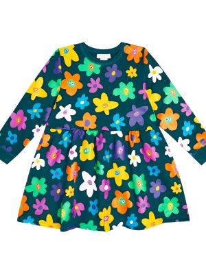 Jersey floral bomull dress for jenter Stella Mccartney Kids