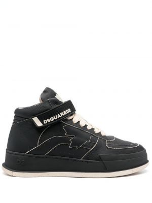 Blonder trykt snøring sneakers Dsquared2 svart