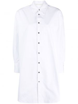 Рокля тип риза с копчета Palm Angels бяло