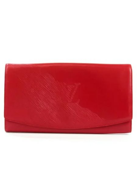 Pochette en cuir Louis Vuitton Vintage rouge