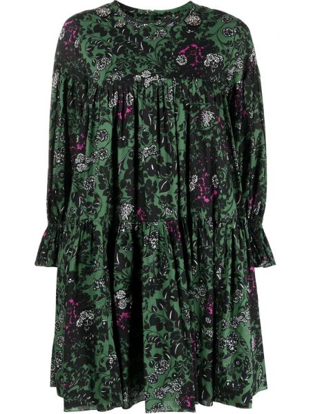 Sukienka z nadrukiem S Max Mara zielona