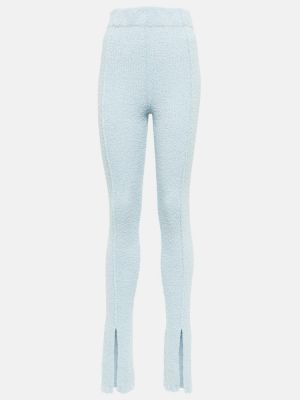 Bavlněné rovné kalhoty Rotate Birger Christensen modré