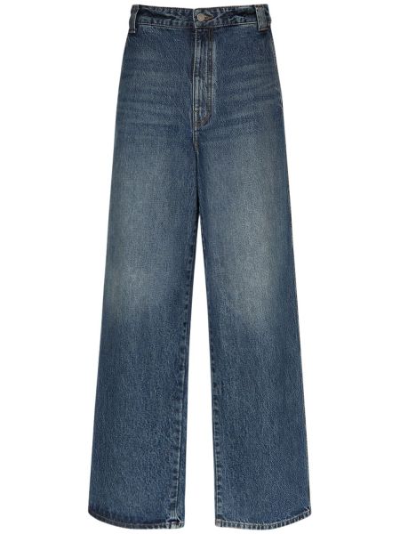 Lav midje straight jeans Khaite blå