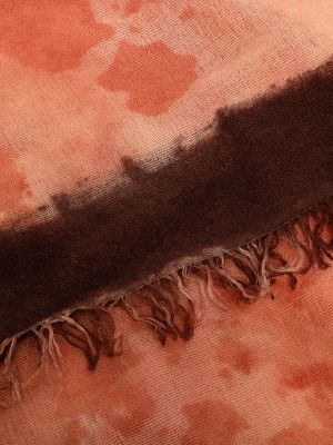 Echarpe en laine à motifs abstraits Faliero Sarti orange