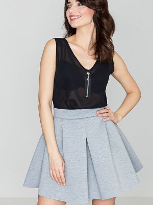 Mini suknja Lenitif siva