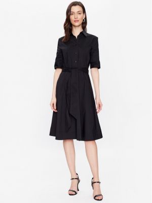 Φόρεμα σε στυλ πουκάμισο Lauren Ralph Lauren μαύρο