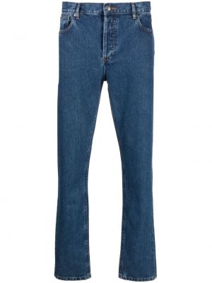 Bavlnené slim fit priliehavé skinny fit džínsy A.p.c. modrá