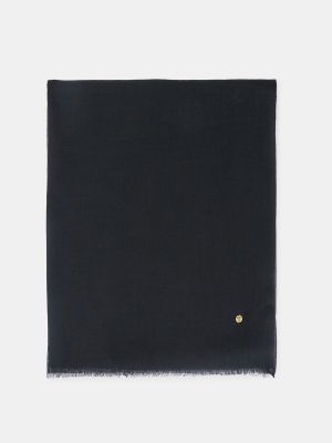 Bufanda de lana de seda Latouche negro