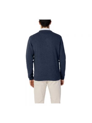 Jersey manga larga de tela jersey de cuello redondo Sergio Tacchini azul