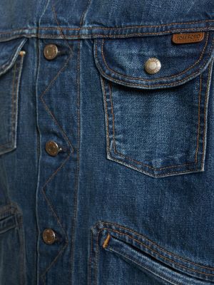 Kurtka jeansowa bawełniana Tom Ford niebieska