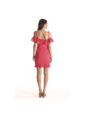 Mini vestido de algodón Guess rosa