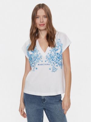 Tricou Marciano Guess alb