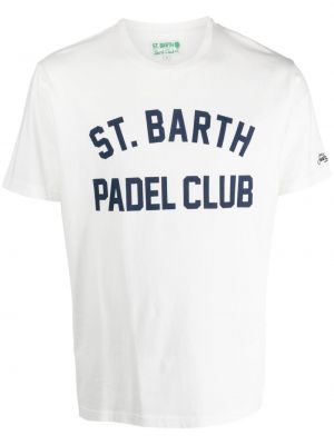 Tricou din bumbac Mc2 Saint Barth alb
