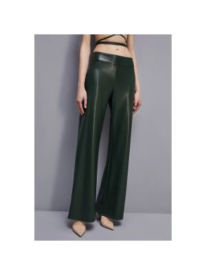 Pantalones de cintura baja Patrizia Pepe verde