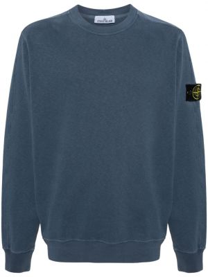 Sweat en coton Stone Island bleu