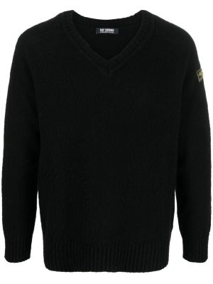 Pullover mit v-ausschnitt Raf Simons schwarz