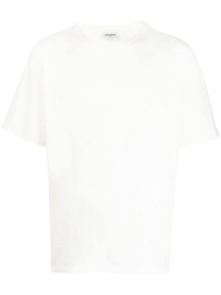 Medvilninis marškinėliai Saint Laurent balta