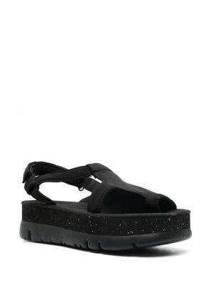 Sandály s otevřenou špičkou Camper černé