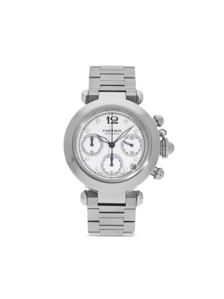Biały zegarek Cartier