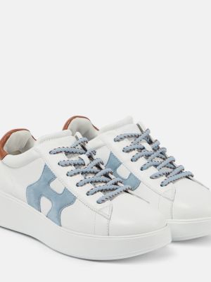 Δερμάτινα sneakers Hogan λευκό