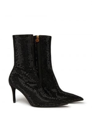Ankle boots z kryształkami Stella Mccartney czarne