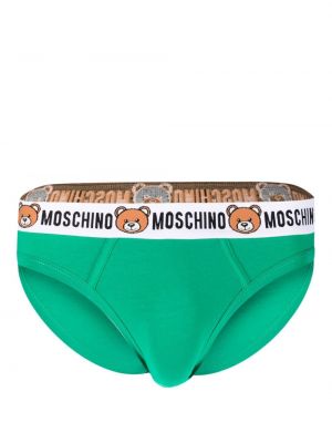 Bavlněné boxerky Moschino zelené
