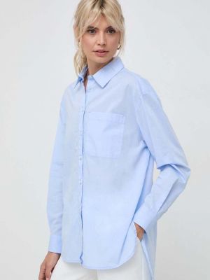 Koszula bawełniana relaxed fit Max&co. niebieska