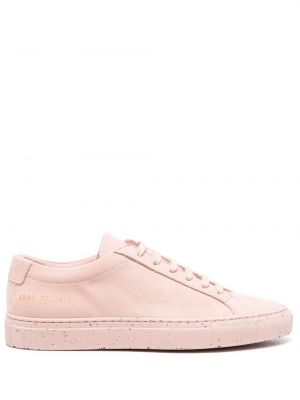 Blonder snøring sneakers Common Projects rosa