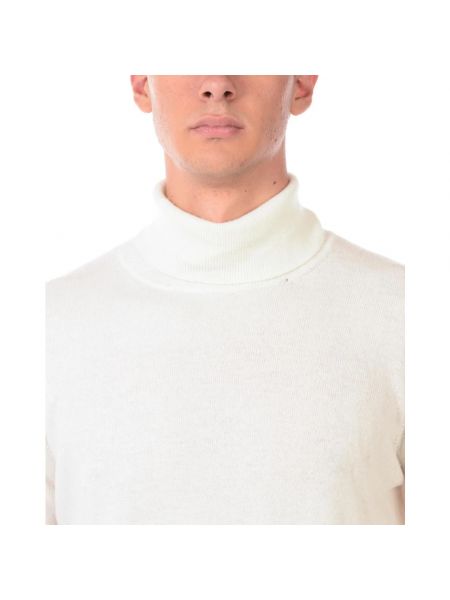 Jersey cuello alto de tela jersey Daniele Alessandrini blanco