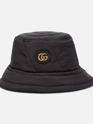 Prošívaný klobouk Gucci černý