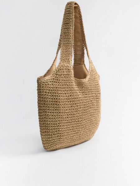 Плетеная сумка Befree бежевая