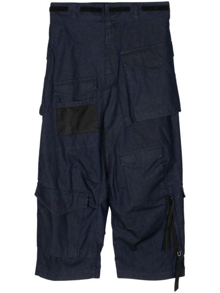 Pantalon cargo large Junya Watanabe Man bleu