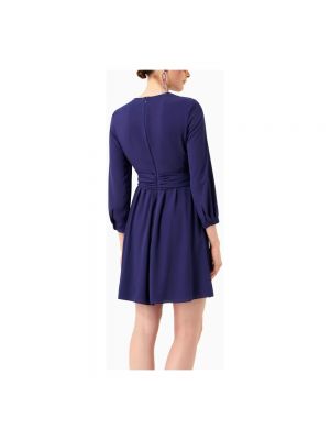 Mini vestido con escote v Emporio Armani azul