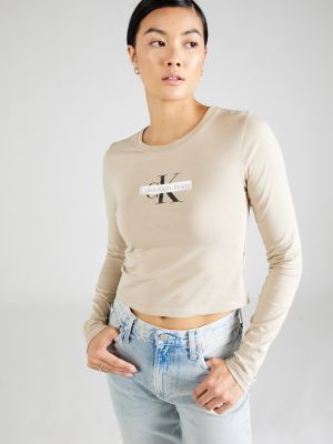 Tricou cu mânecă lungă Calvin Klein Jeans