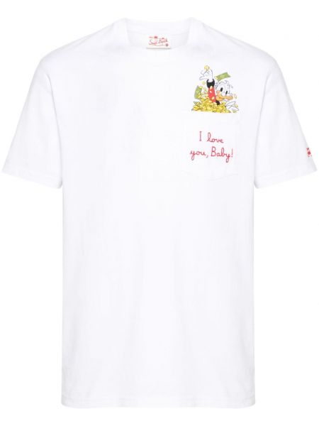 T-shirt à imprimé Mc2 Saint Barth blanc