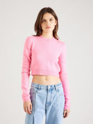 Μελανζέ πουλόβερ Trendyol ροζ