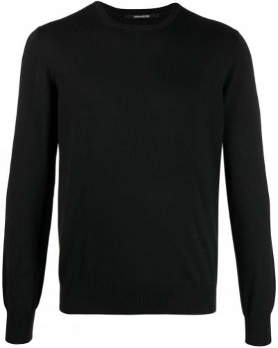 Jersey de punto de tela jersey Tagliatore negro