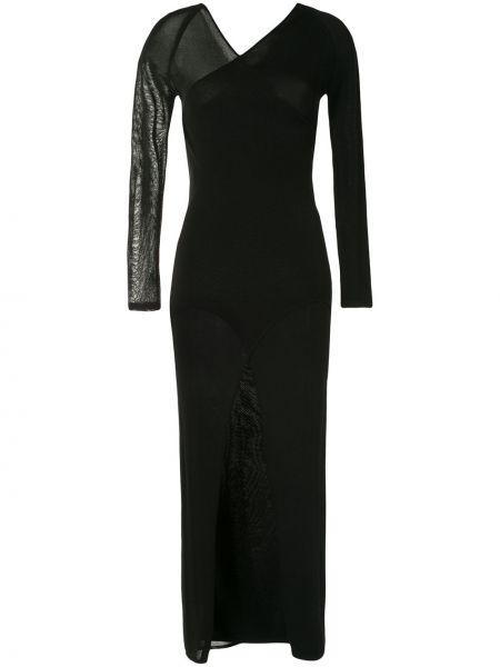 Ασύμμετρη μάξι φόρεμα Dion Lee μαύρο