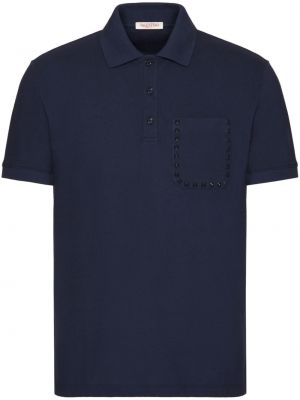 Polo marškinėliai Valentino Garavani mėlyna