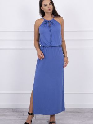 Дънкова рокля в бохо стил Kesi синьо